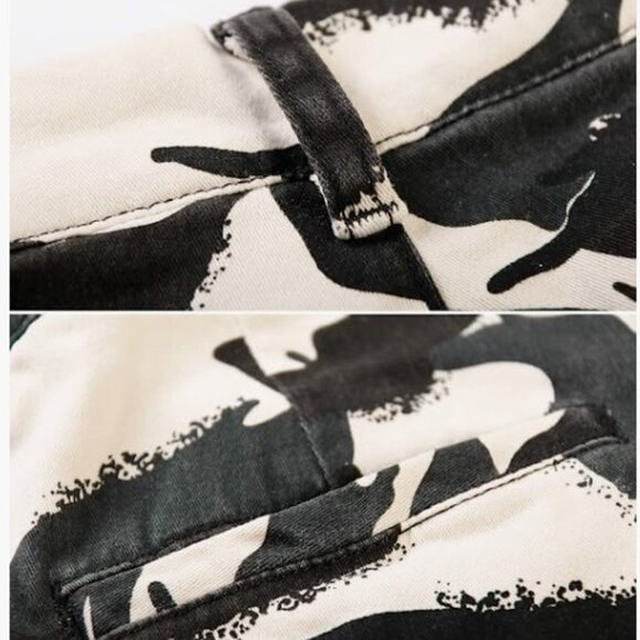 Size 8 Camo Casual Shorts with Pockets Elastic Waist 4" inseam - Picture 3 of 3